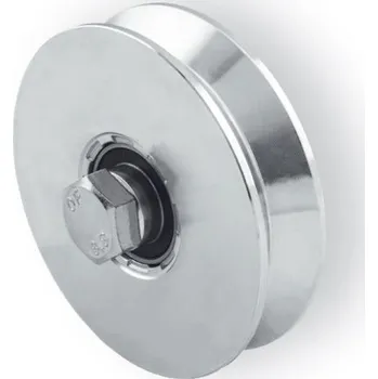 Pohon brány Cais WV824 B2 pojezdové kolečko posuvných vrat pro V profil, dvouložiskové, průměr 78 mm