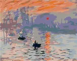 Zuty Východ slunce Monet s rámem 50 x…