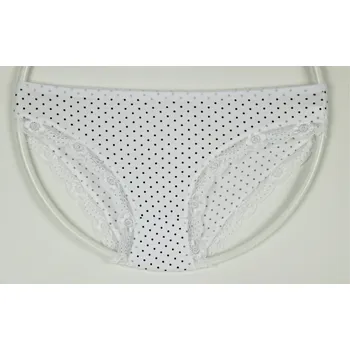 Dámské spodní prádlo TIMANNI Bambusové kalhotky s kraječkou vzor 124 Velikost: M - L, Barva: bílá