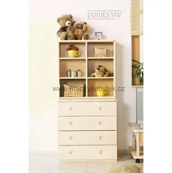 Dětský pokoj Domestav skříň policová hloubka 306 - BUK CINK - VYSTAVENÝ KUS
