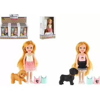 Panenka Panenka s doplňky plast 12cm 3 druhy v krabičce