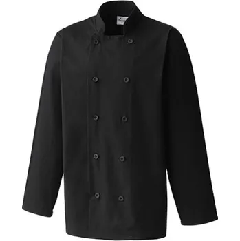 Gastro oděv Premier Workwear Kuchařská bunda s dlouhým rukávem PR657 Black L