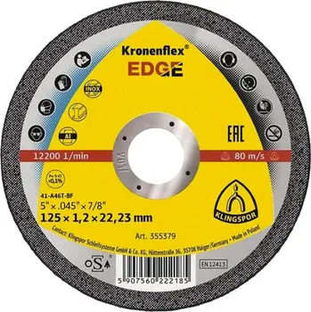 Řezný kotouč Klingspor KLI355379 125 mm