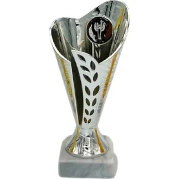Sportovní pohár Ekonom NJE0037B Výška poháru: 17 cm, Barva: Stříbrná