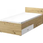 Postel do studentského pokoje Wurak WK14, Barva: dub artisan / bílý MIRJAN 5903211059858