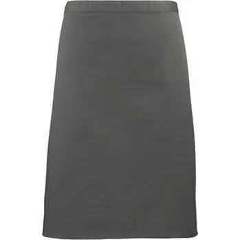 Pracovní zástěra Premier Workwear Pracovní zástěra středně dlouhá PR151 Dark Grey -ca. Pantone 431 70 x 50 cm