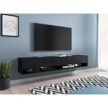 Televizní stolek TV stolek Adenik 180, Barva: černý grafit, Osvětlení: osvětlení LED RGB - barevné MIRJAN 5903211138942