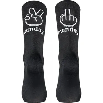 Cyklistické návleky Ponožky - NORTHWAVE Sunday Monday Sock - Black M