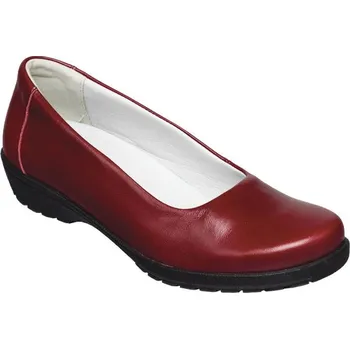 Dámské baleríny Santé CS/8032 zdravotní kožené baleriny červená Barva: Červená, Velikost: 41