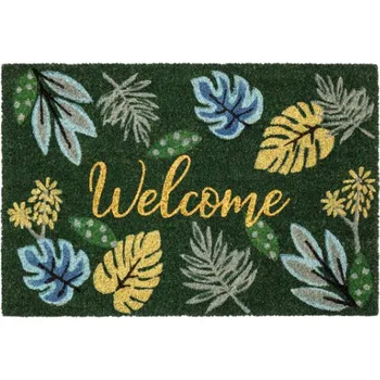 Rohožka Rohožka 144 Ruco glitter 005 welcome leaves Rohožka 144 Ruco glitter 005 welcome leaves