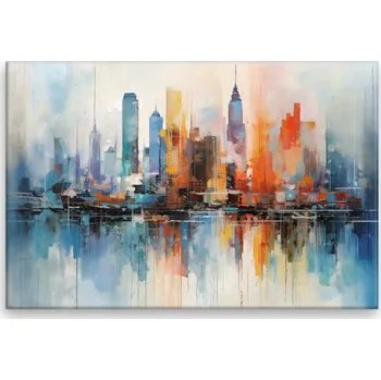 Obraz Obraz na plátně - Malovaný New York - 60x40 cm - CZ výroba