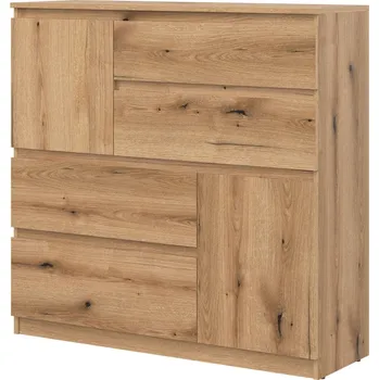 Komoda Komoda BORROMEO 2D4S, dub evoke + vyzvednutí ZDARMA