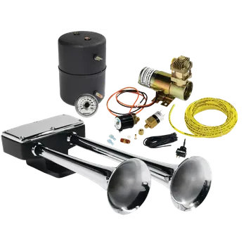 Houkačka Sada houkaček- Fanfáry Hadley 39 cm | kompresor a elektroventil 12V