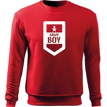 Chlapecká mikina DRAGOWA Dětská mikina Army boy, červená