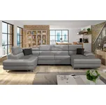 Sedací souprava Alvin Bis, Potah: Magic velvet 2217 + Magic velvet 2217 + Magic velvet 2219, Strana: Levá - U MIRJAN 5902928493542