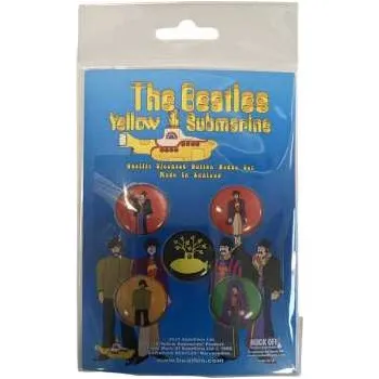 Merch The Beatles: The Beatles Button Badge Pack: Yellow Submarine