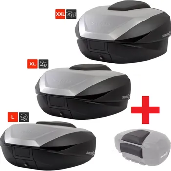 Zavazadlo na motocykl SHAD SH59X černá + Opěrka