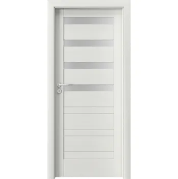 Interiérové dveře Porta Doors Interiérové dveře se zárubněmi Verte Home D4 Dekor: wenge bílá, Šířka - orientace: 90 cm - levé