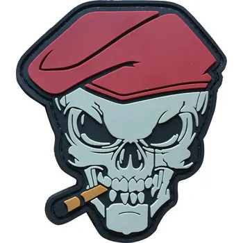 Nášivka WARAGOD nášivka Smoking Skull PVC Patch