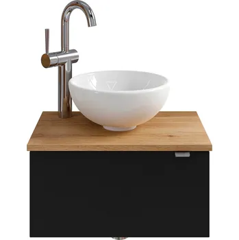 Psací stůl DANAPO Designové kulaté umyvadlo včetně spodní skříňky - koupelnový nábytek série PELIPAL 6915