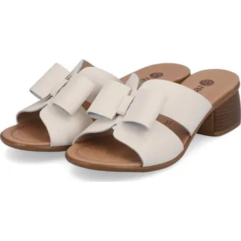 Dámská móda Kožené světlé pantofle na podpatku Remonte, R8759-60 43