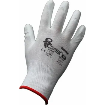 Pracovní rukavice Rukavice X-Touch W bílé, vel. 11, máčené prsty a dlaň