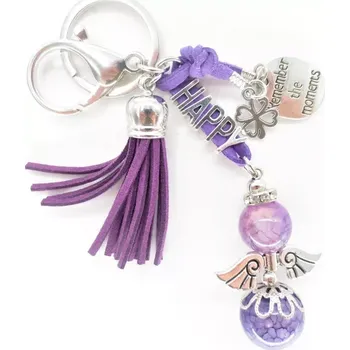 Klíčenka anděl z ametystu