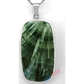 Přívěsek Velký unisex stříbrný přívěsek (Ag 925/1000) se serafinitem QAA, cca 55 x 31 mm, "otisk křídel andělů Serafů", RARITA (SF1222P)