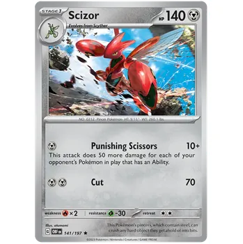 Sběratelská karetní hra Pokémon TCG Scizor 141/197 - Holo
