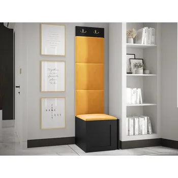 Nábytek Předsíňová sestava Terospito XXII, Barva: černá, Barva látek:: Manila 32 MIRJAN 5903211219986