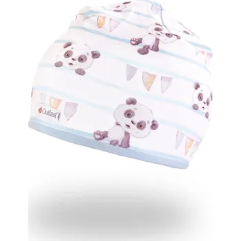 Čepice Little Angel Čepice podšitá Outlast® - panda pruhy/sv.modrá Velikost čepic: 2 | 39-41 cm