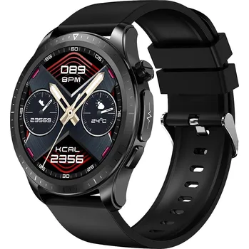 Chytré hodinky Smoot E420 silikonový řemínek vesmírně černé