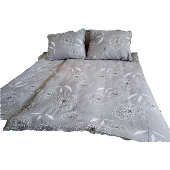 Povlečení Krepové povlečení Pampeliška - šedá