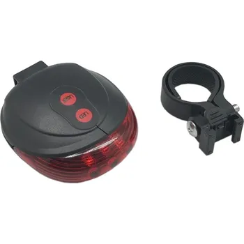Zadní světlomet LED zadní světlo červené + LASEROVÉ LINKY BIKE