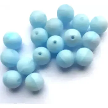 Materiál na výrobu šperku korálek mačkaný, 6 mm modrý