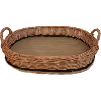 Wiker Proutěný tácek oválný malý s uchy 44x32 Wik