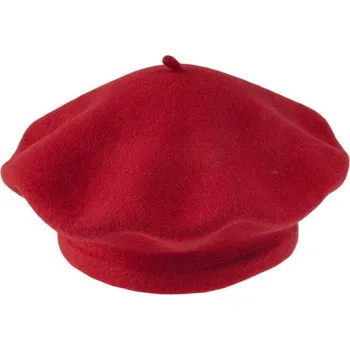 Čepice Čepice rádiovka - baret, rudý červený, česká výroba Tonak