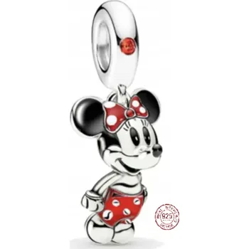 Přívěsek Charm Sterlingové stříbro 925 Disney Minnie Mouse myška, přívěsek na náramek film