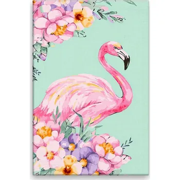 Obraz Obraz na plátně - Plameňák v květech - 40x60 cm - CZ výroba