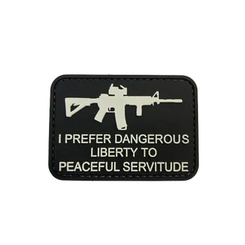 Nášivka WARAGOD I prefer dangerous PVC nášivka, černo bílá