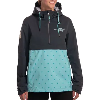 Dámská větrovka Dámská street bunda Meatfly Kalle, Mint Dots / Gunmetal