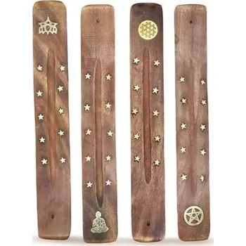 Aroma lampa Stojánek na vonné tyčinky - dřevěná lyže (B)