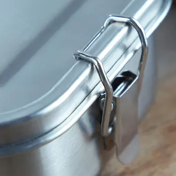 Svačinový box Origin Outdoors Deluxe Lunch Box z nerezové oceli 1,2 l