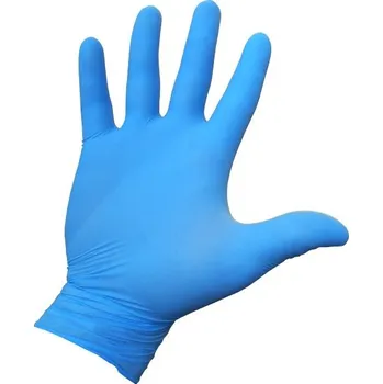 Vyšetřovací rukavice Mercator Medical Rukavice nitrilové - pro styk s potravinami 100ks modré, bezpudrové, vel. XL