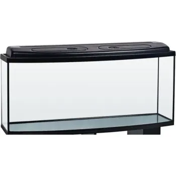 Akvárium Akvarium s osvětlením DIVERSA 200 l oblý černý LED EXPERT bílé 1 trubice