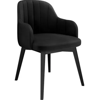 Čalouněné křeslo ST105, Barva křesla: černá, Potah: Magic Velvet 2219 MIRJAN 5903211304828