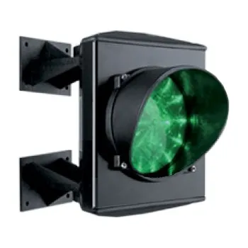 Příslušenství pro plot ASF25L1V230 - LED jednokomorový semafor kovový - zelený 230 V