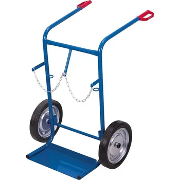 Rudl Vozík VARIOfit na plynové lahve, pro 2 lahve o pr. 210 - 250 mm, kola z plné gumy