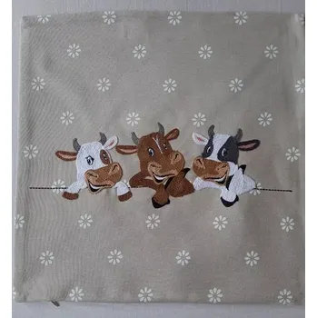 Povlak na dekorativní polštářek Povlak na polštářek tři kravičky