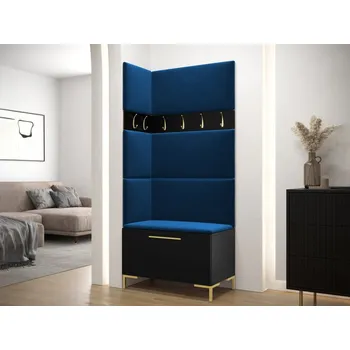 Botník Předsíňová sestava Frunofta IV, Barva: černá, Barva látek:: Manila 26 MIRJAN 5903211159725